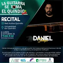 Publicidad la guitarra se toma el Quindío