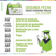 Calendario académico de grados 2022