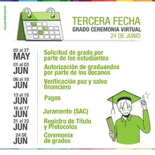Calendario académico de grados 2022