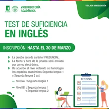 Test de suficiencia en inglés