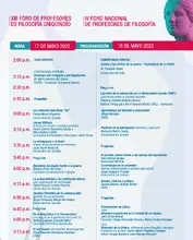 Programacion Foro Filosofia 1