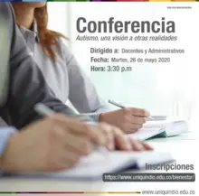 Conferencia AUTISMO, UNA VISIÓN A OTRAS REALIDADES