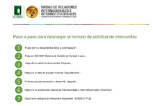 Paso a Paso Trámite Movilidad Estudiantil